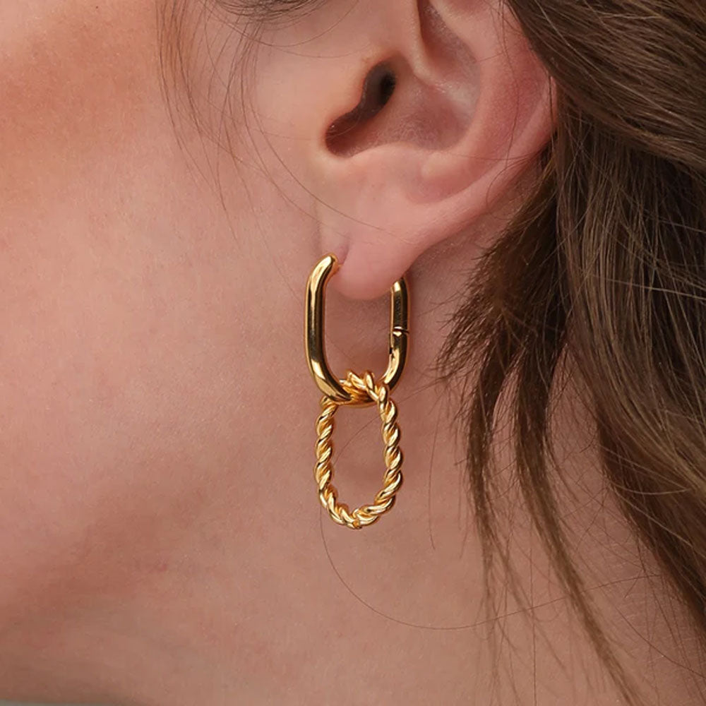 Buy Traditional Gold Design Swan Ring Type Big Size Hoop Earrings for Women